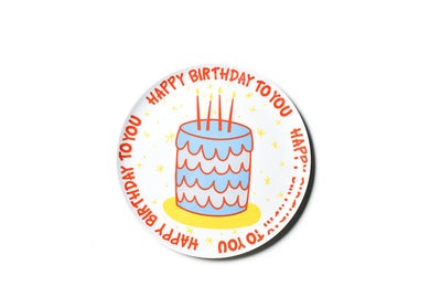 Happy Birthday Dinner Plate | Blue