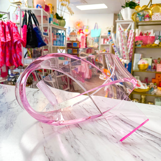 Acrylic Knot Sculpture | Honolulu Pink