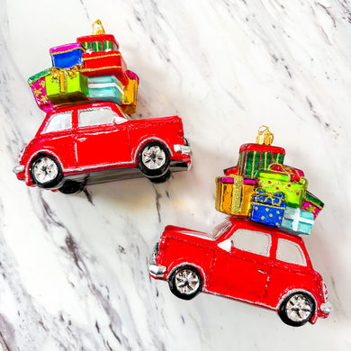 Top Heavy Holiday on Wheels Ornament