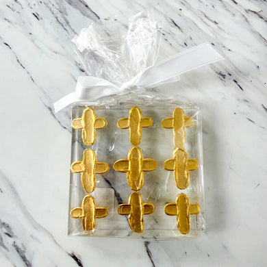 Gold Painted Crosses Acrylic | 4x4