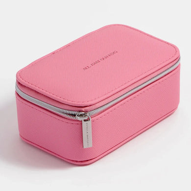 Mini Jewelry Box | Pink Saffiano