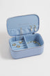 Mini Jewelry Box | Blue Saffiano