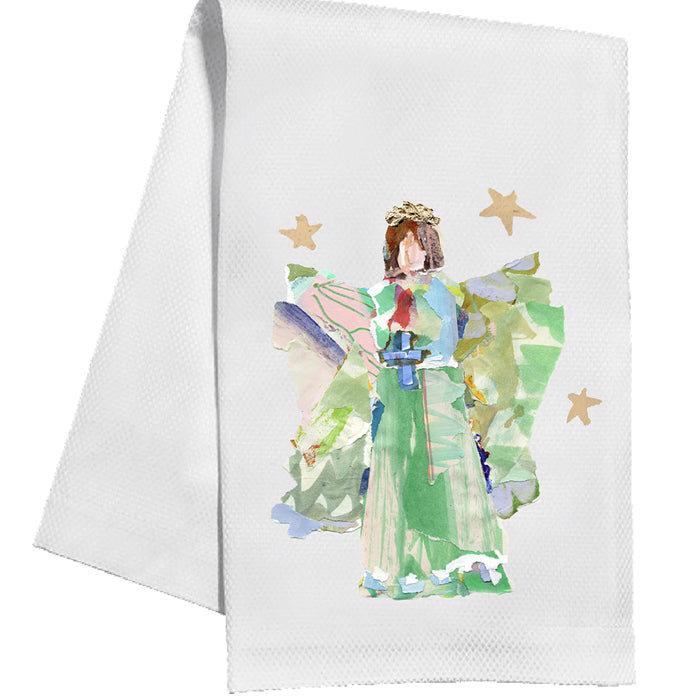 Lauren Dunn Kitchen Towel | Green Angel