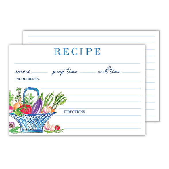 Recipe Cards | Vegetables in Basket