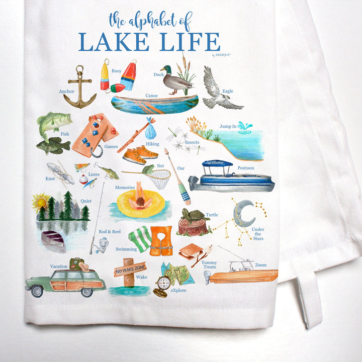 Alphabet Tea Towel | Lake Life