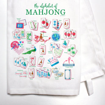 Alphabet Tea Towel | Mahjong