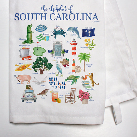 Alphabet Tea Towel | South Carolina