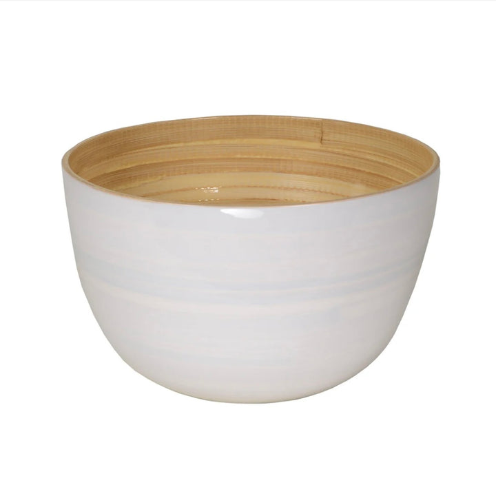 Bamboo Serving Bowl | White