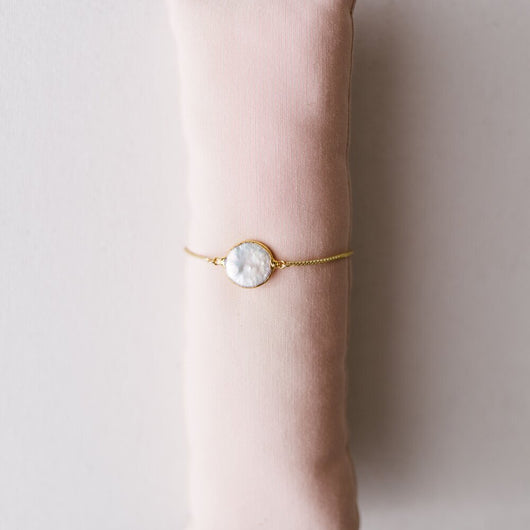 Grit & Grace Bolo Necklace | Pearl