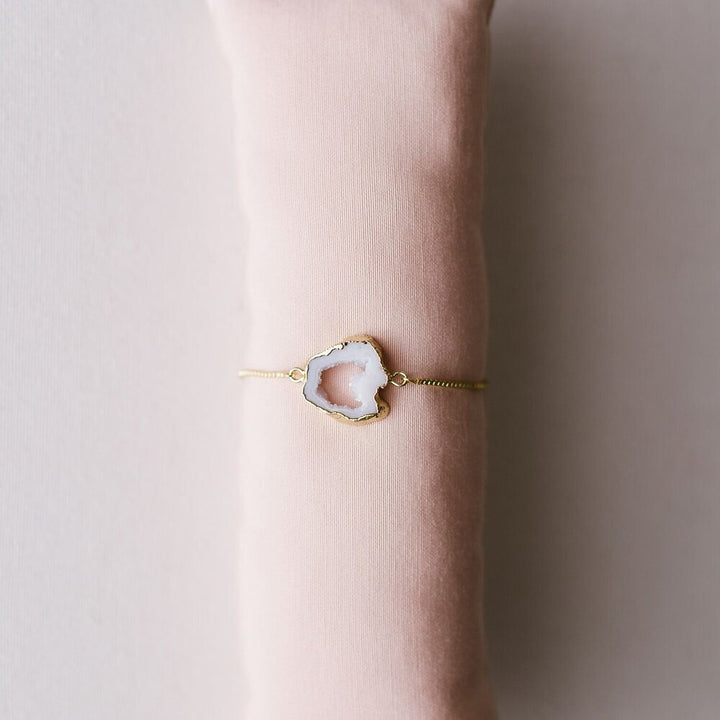 Grit & Grace Bolo Bracelet | White Agate