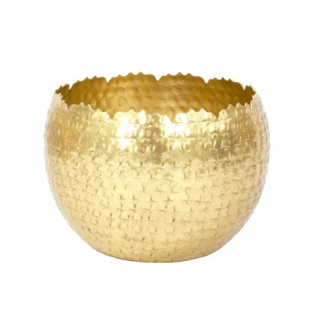 Gold Hammered Bowls | 6”