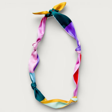 Scarf Necklace • Bright Plaid