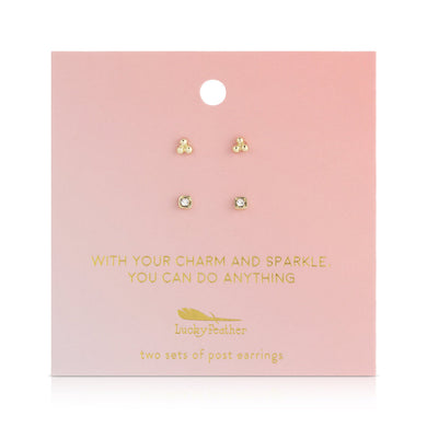 Charm Earring Set | Trio & Sparkle