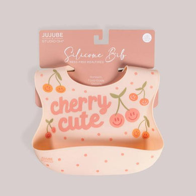 Cherry Cute Silicone Bib