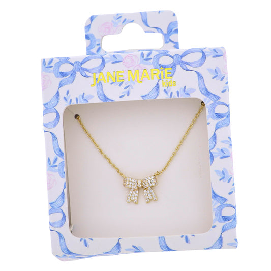 Sparkle Bow Necklace