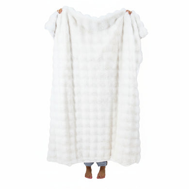 Faux Fur Blanket | Cream