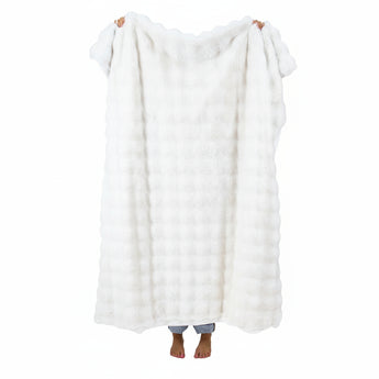 Faux Fur Blanket | Cream