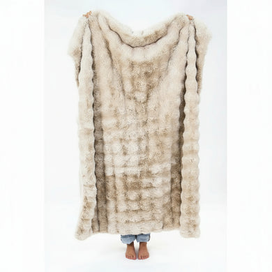 Faux Fur Blanket | Tan