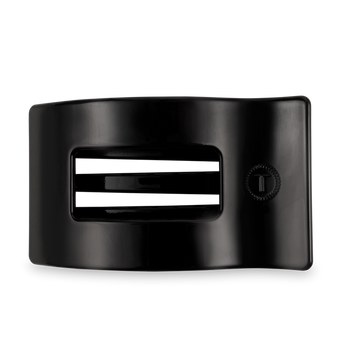 Large Flat Rectangle Hair Clip | Jet Black