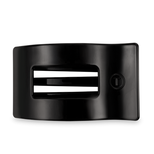 Large Flat Rectangle Hair Clip | Jet Black