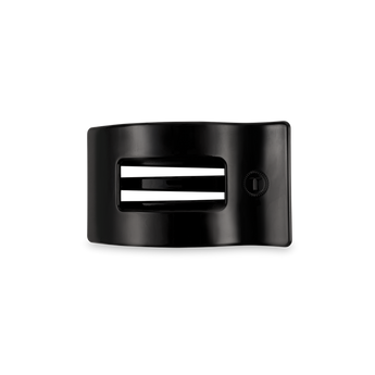 Small Flat Rectangle Hair Clip | Jet Black