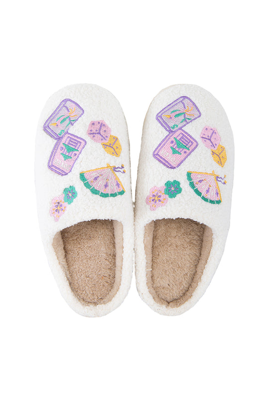 Fuzzy Slippers • Mahjong Pieces