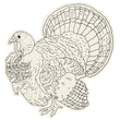 Turkey Coloring Placemat