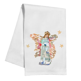 Angel of Glory Kitchen Towel | Blue