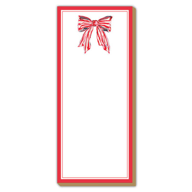 Red Bow Luxe Notepad