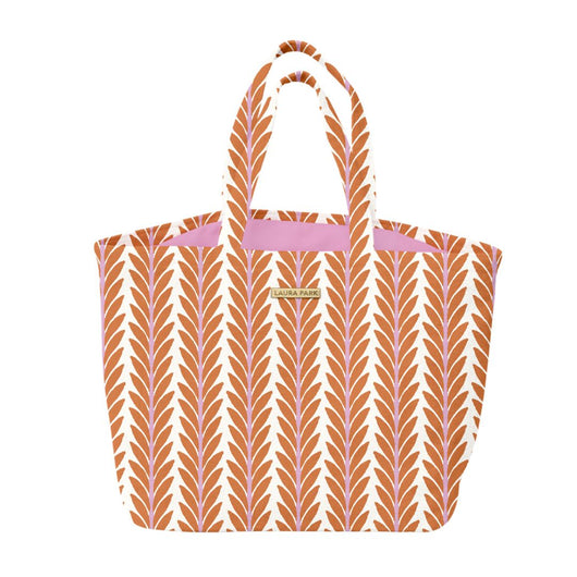 Terry Beach Tote • Frond Orange