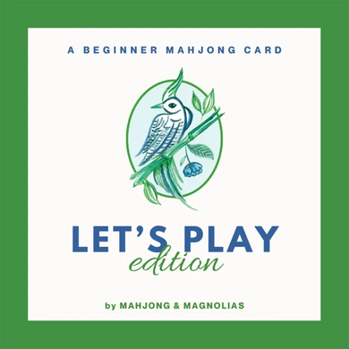 Set of 4 Mahjong Cards • Let's Play Edition