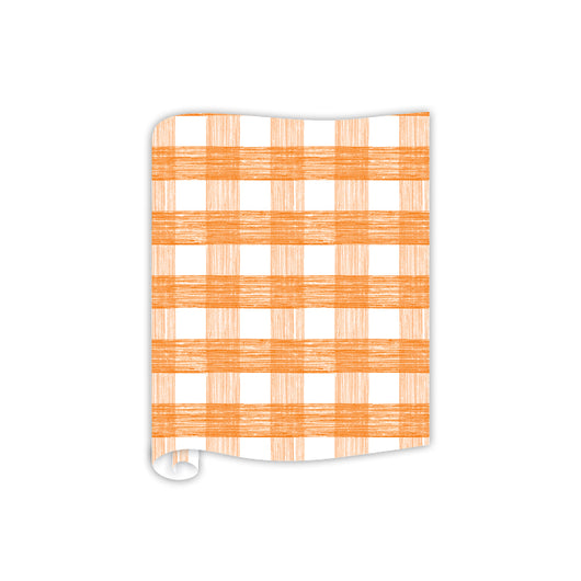 Table Runner | Orange Gingham