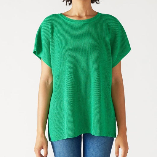 Camden Short Sleeve Sweater | Jade Green