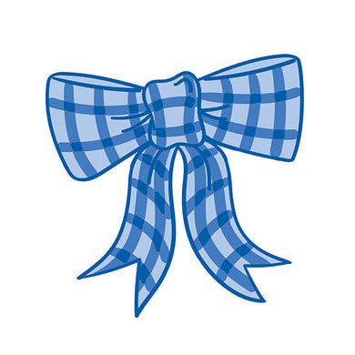 Mini Attachment | Blue Gingham Bow