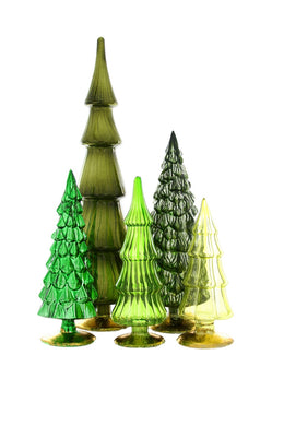 Medium Glass Trees | Green
