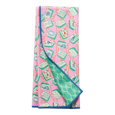 Anywhere Reversible Towel • Mahjong