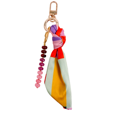 Bag Charm • Bright Plaid