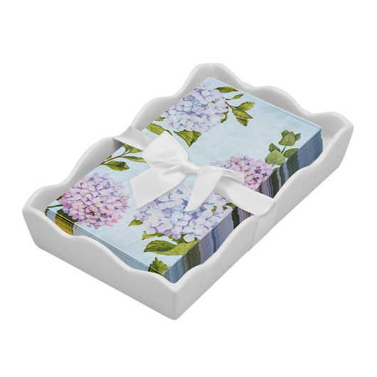 Guest Towels & Tray | Hydrangeas