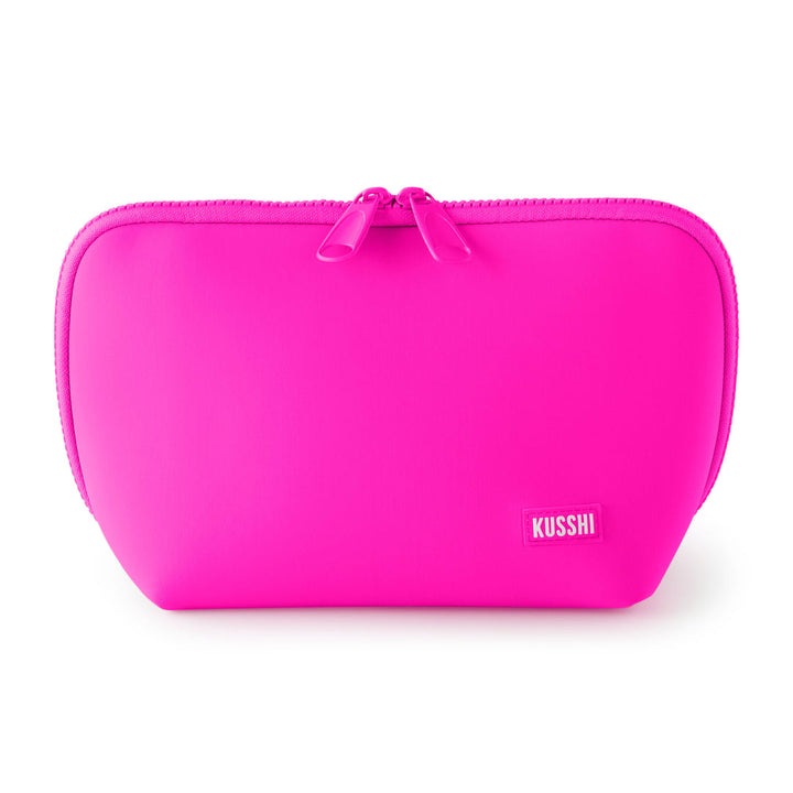 Kusshi Makeup Bag | Pink + Indigo