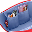 Kusshi Makeup Bag | Coral Red + Periwinkle
