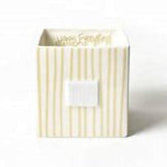 Medium Nesting Cube | Neutral Skinny Stripe