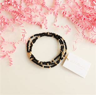 Dainty Sprinkle Bracelet | Black