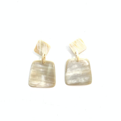 Everyday Earrings • Light Horn