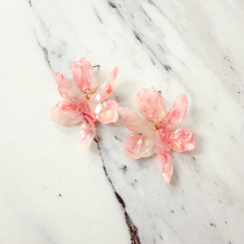 Orchid Earrings | Pink