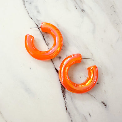 Iridescent Hoop | Orange