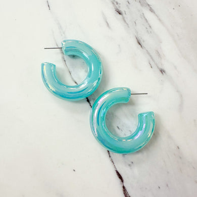 Iridescent Hoop | Blue