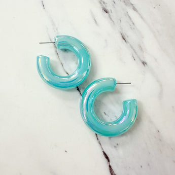 Iridescent Hoop | Blue