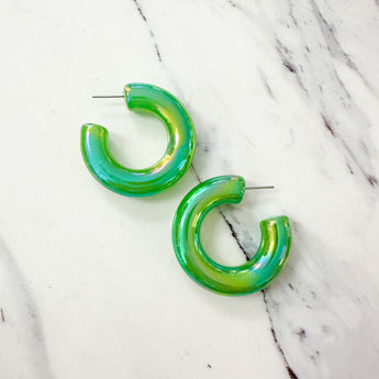 Iridescent Hoop | Green