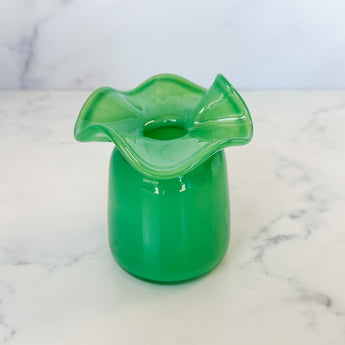 Ruffle Bud Vase | Jade