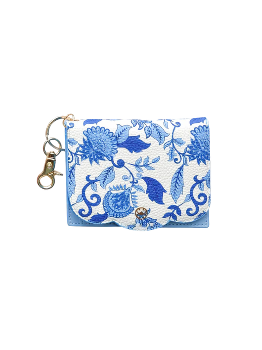 Scalloped Wallet Porcelain Vines